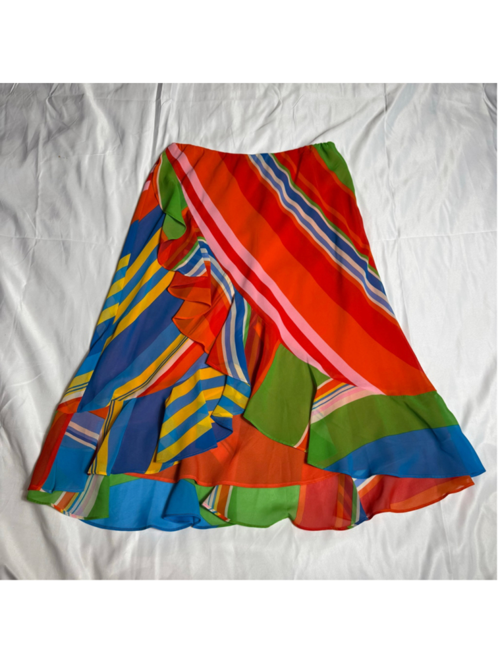 Women's Lauren Ralph Lauren Asymmetrical Skirt Size M Multi-color